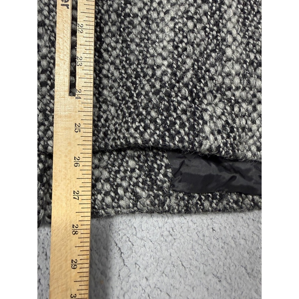 Eileen‎ Fisher Coat Womens Small Gray Wool Tweed Button Front Lined Mid Winter - Picture 8 of 9
